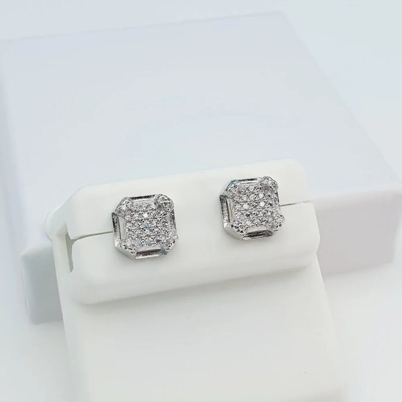 - "925 Sterling Silver Cubic Zirconia Earrings, U19254833 - Picture 6 of 11